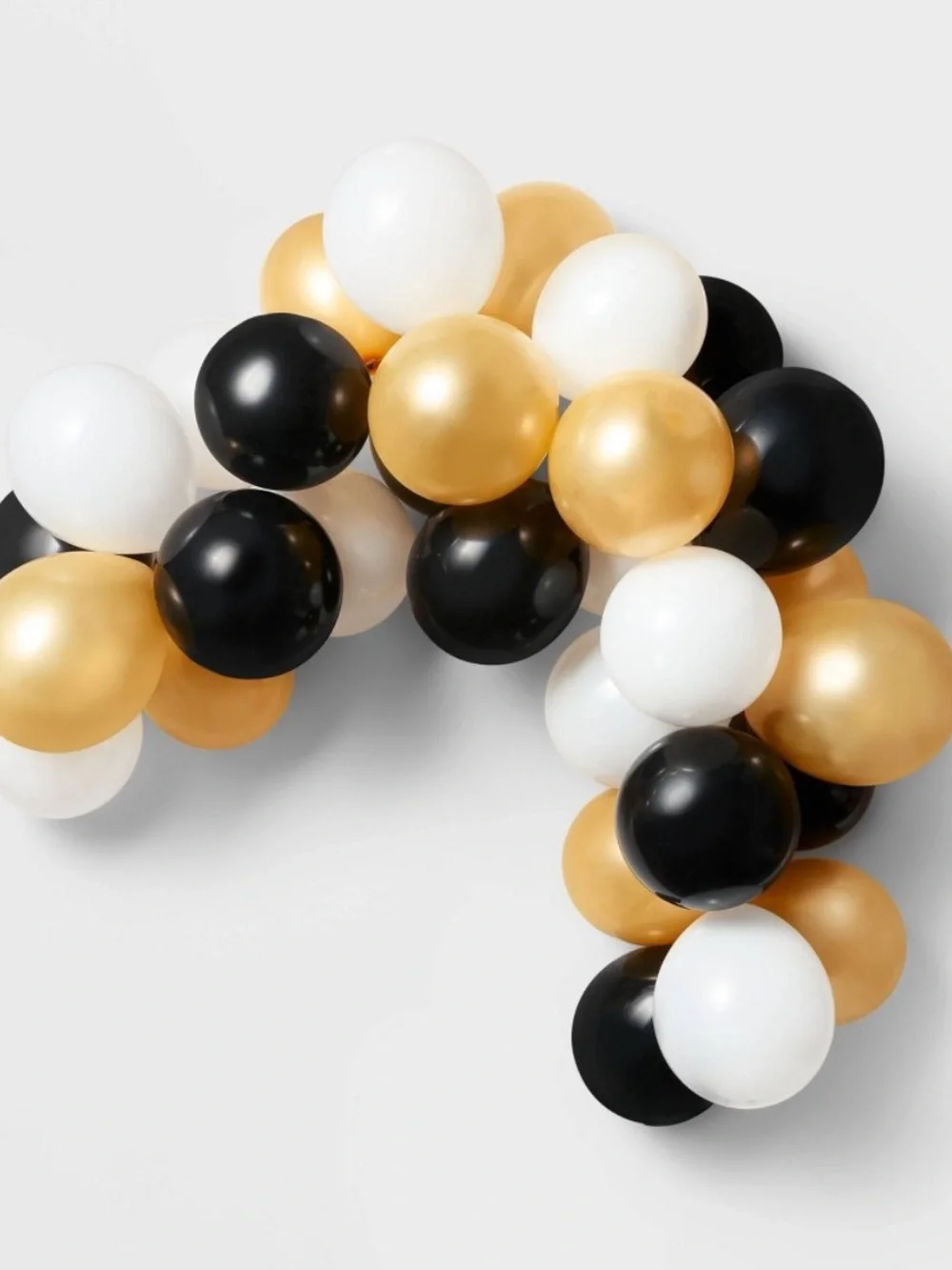 3pk- Spritz Black White Gold Balloon Garland Graduation Birthday